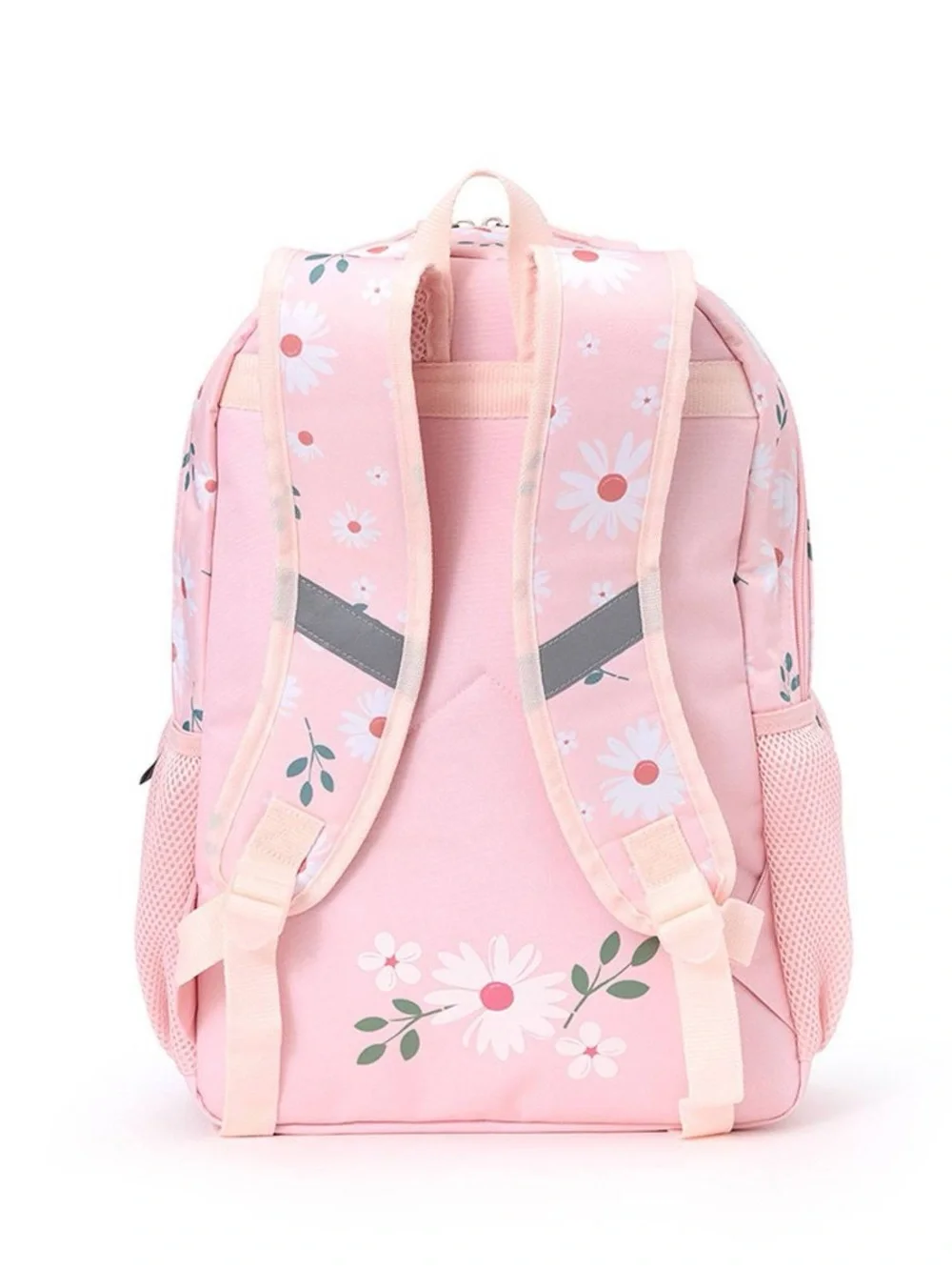 Girls Stylish Floral School Set: Backpack, Pouch, Lunch Bag, and Headphones T1